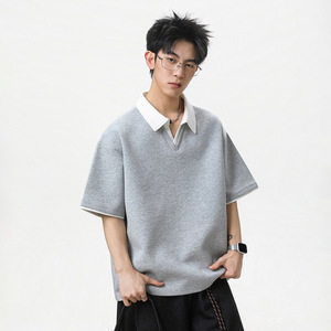polo衫男夏季款美式休闲复古老钱半袖体恤衫OT7254-P44控78图片