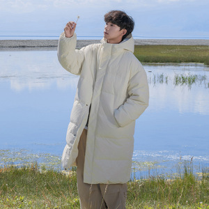 过膝棉服冬季加厚保暖防泼水连帽宽松棉大衣外套BL5113-P70控129图片