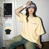男夏季新款质感宽松美式休闲潮牌情侣体恤衫MT7209-P34控55，男装T恤，电商A362