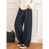 牛仔裤男春季款脚口魔术贴质感宽松休闲长裤ON2584-P65控108，男装牛仔裤，电商A362