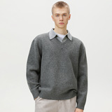 翻领毛衣男秋冬款感polo领针织衫保暖加厚外套MM4149-P60控98，男装Polo衫，电商A362