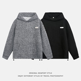 老钱连帽卫衣男秋季款小香风感编织外套加厚上衣MW3956-P65控108，男装卫衣，电商A362