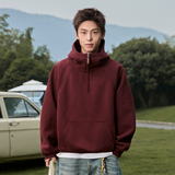 重磅半拉链连帽卫衣男秋季立领帽衫短宽休闲MW3964-P70控108，男装卫衣，电商A362