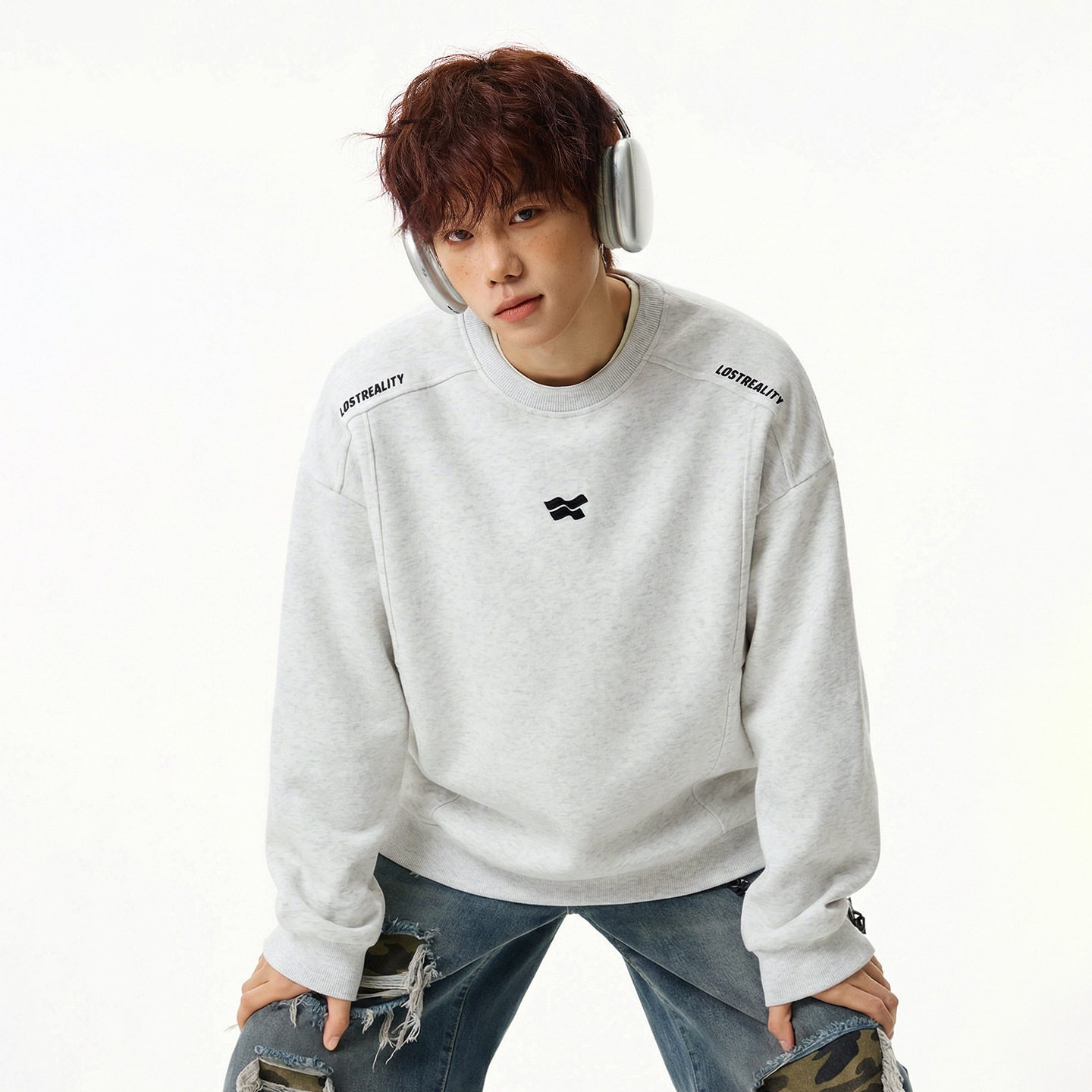 男春季新款分割解构设计高街美式廓形套头衫外套MW8002-P50控78，女装短外套，电商A362