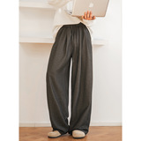 休闲裤男春夏薄款宽松垂感直筒裤复古简约百搭长裤OK2580-P52控88，男装休闲裤，电商A362