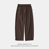 男春夏新款垂感百搭西裤复古宽松侧边分割MK2423-P59控88，男装休闲裤，电商A362