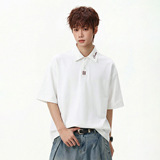 男款夏季纯棉透气美式短袖T恤宽松休闲体恤衫MP7176-P40控68，男装T恤，电商A362