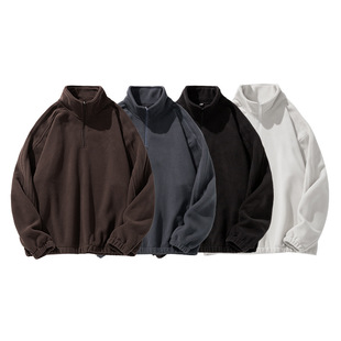 P51控68 立领夹克潮牌宽松外套可二开BL3907 卫衣女秋冬款 美式