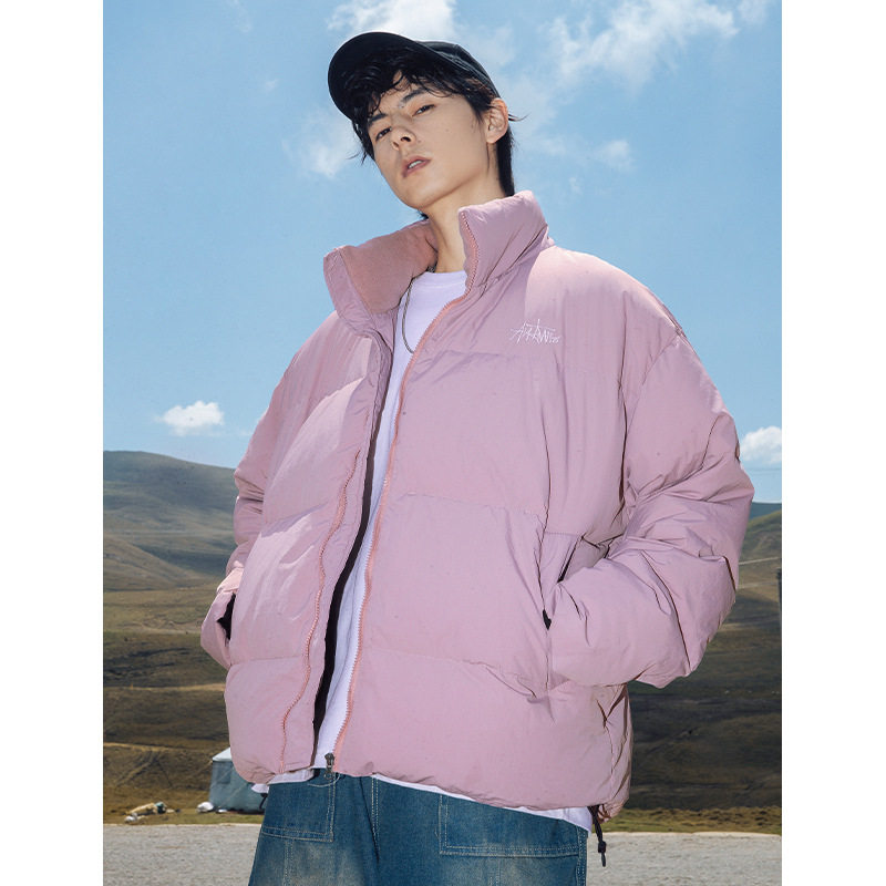 90绒立领加厚羽绒服2025冬季新款防风面包服外套K5075-P172控268,男装羽绒服,电商A362