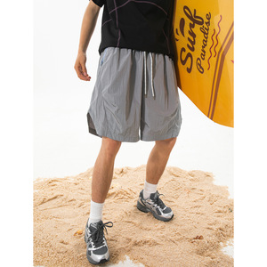 休闲短裤男夏款户外轻运动撞色拉链防泼水五分裤OK2595-P39控68图片