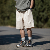 K2181 日系宽松质感短裤 P37控59 打褶设计工装 休闲五分裤 夏季 新款