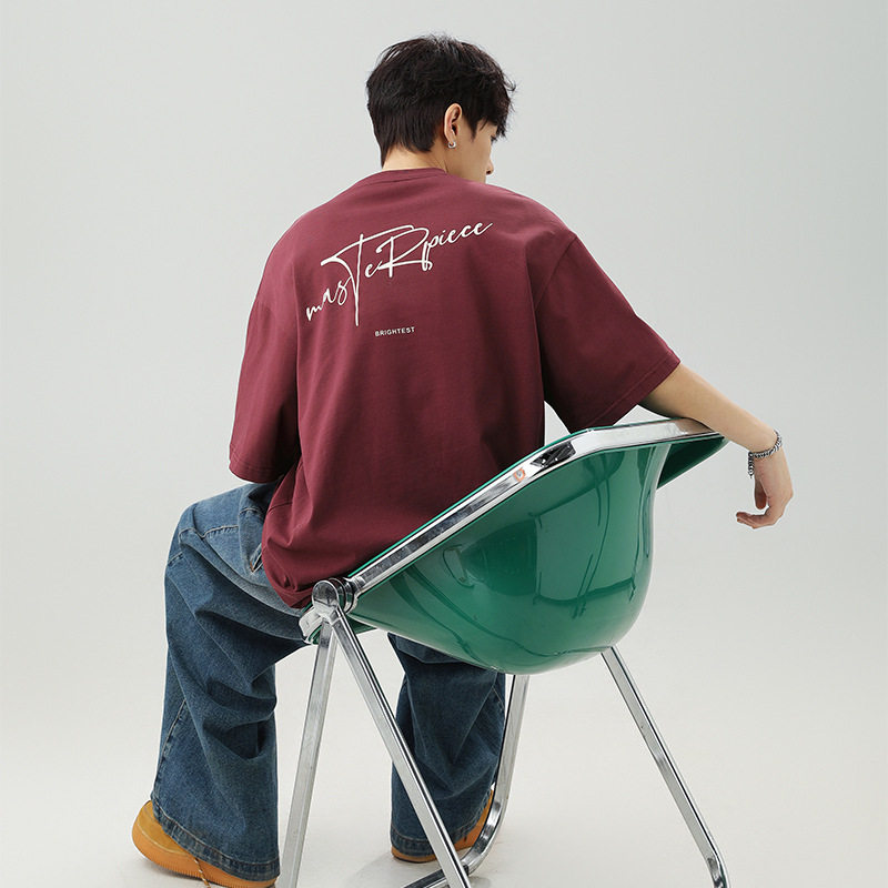 短袖T恤男夏季新款体恤衫日系宽松潮牌情侣半袖MT7181-P30控49,男装T恤,电商A362