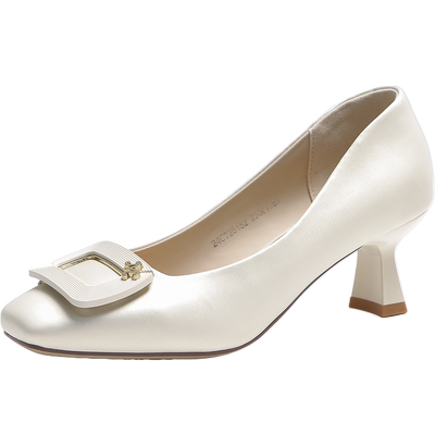 索兰职场通勤浅口高跟单鞋