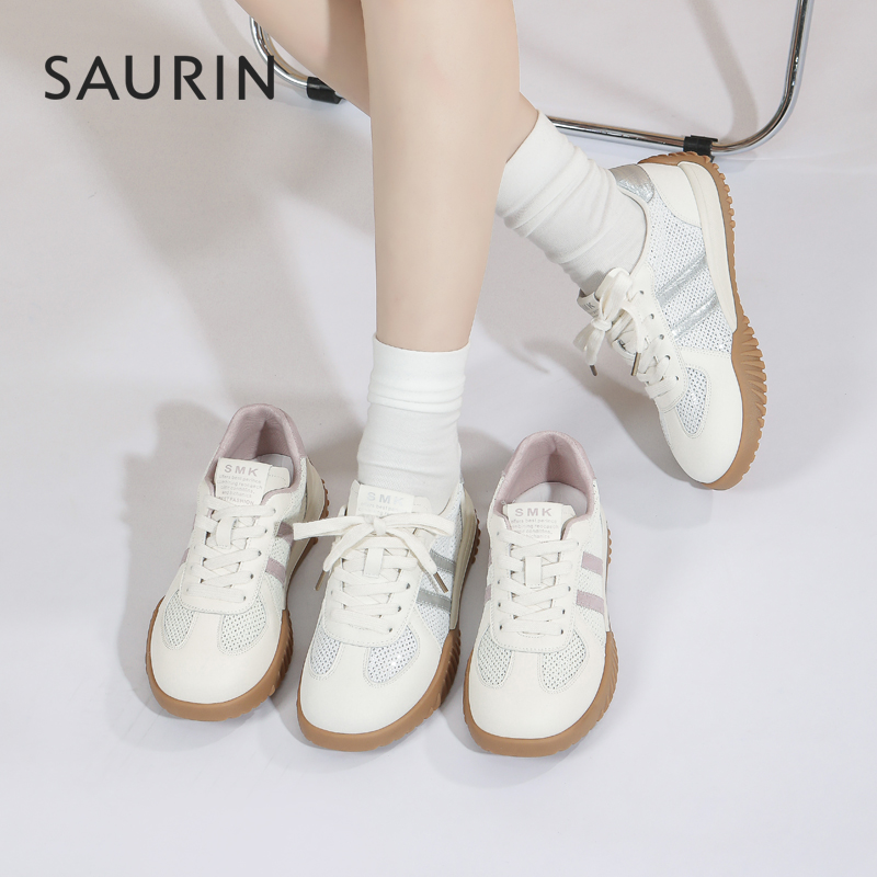 索兰网面透气德训休闲鞋