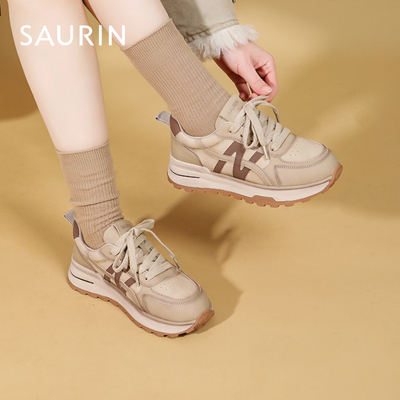 索兰复古时尚厚底阿甘鞋