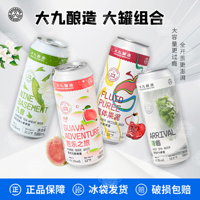 大九酿造国产精酿 流体/降临/芭乐/九窨大容量500ml听装组合装