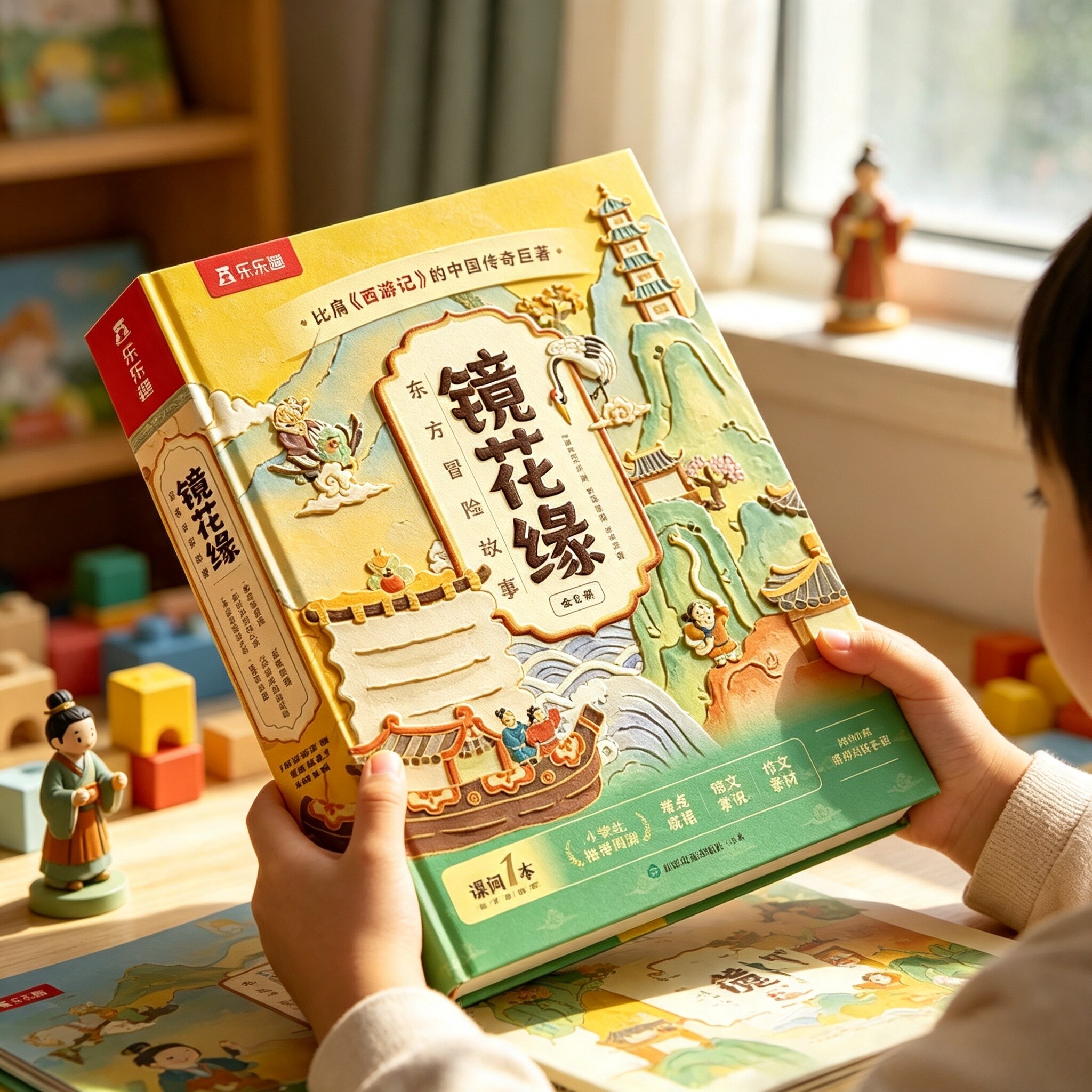 乐乐趣镜花缘东方冒险故事绘本6册小学语文教材配套书目儿童文学读物适合小学生课外阅读书籍4-6年级经典名著8-10岁儿童文学书籍