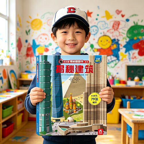 乐乐趣揭秘系列儿童翻翻书建筑