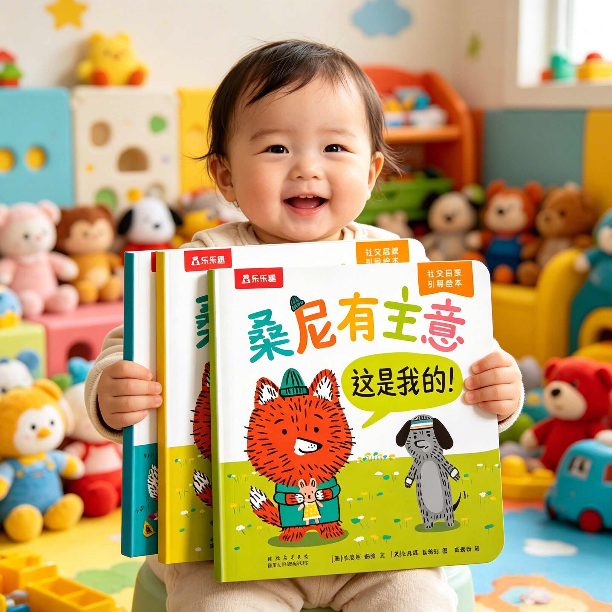 桑尼有主意绘本社交启蒙引导幼儿园大中小班阅读书籍绘本3-6岁低幼儿童入园准备读物早教儿童社交力情商培养绘本启蒙教育儿童卡通