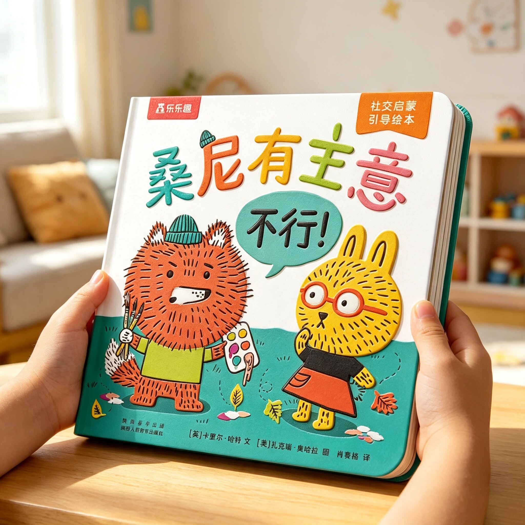 乐乐趣桑尼有主意绘本社交启蒙引导幼儿园大中小班阅读书籍绘本3到6岁低幼儿童1-2到5岁入园准备读物早教儿童社交力情商培养绘本
