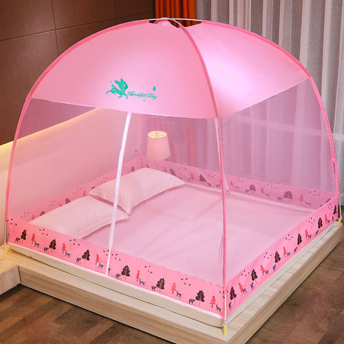 热销新款蒙古包蚊帐家用卧室免安装家庭宿舍防摔儿童折叠蚊账新型