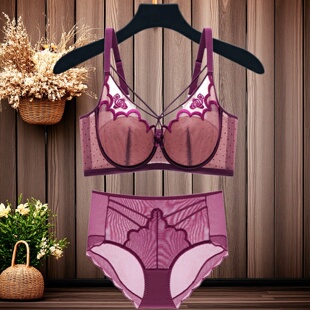 黛思侬3308轻薄调整型收副乳聚拢大胸显小软钢圈大码时尚性感文胸