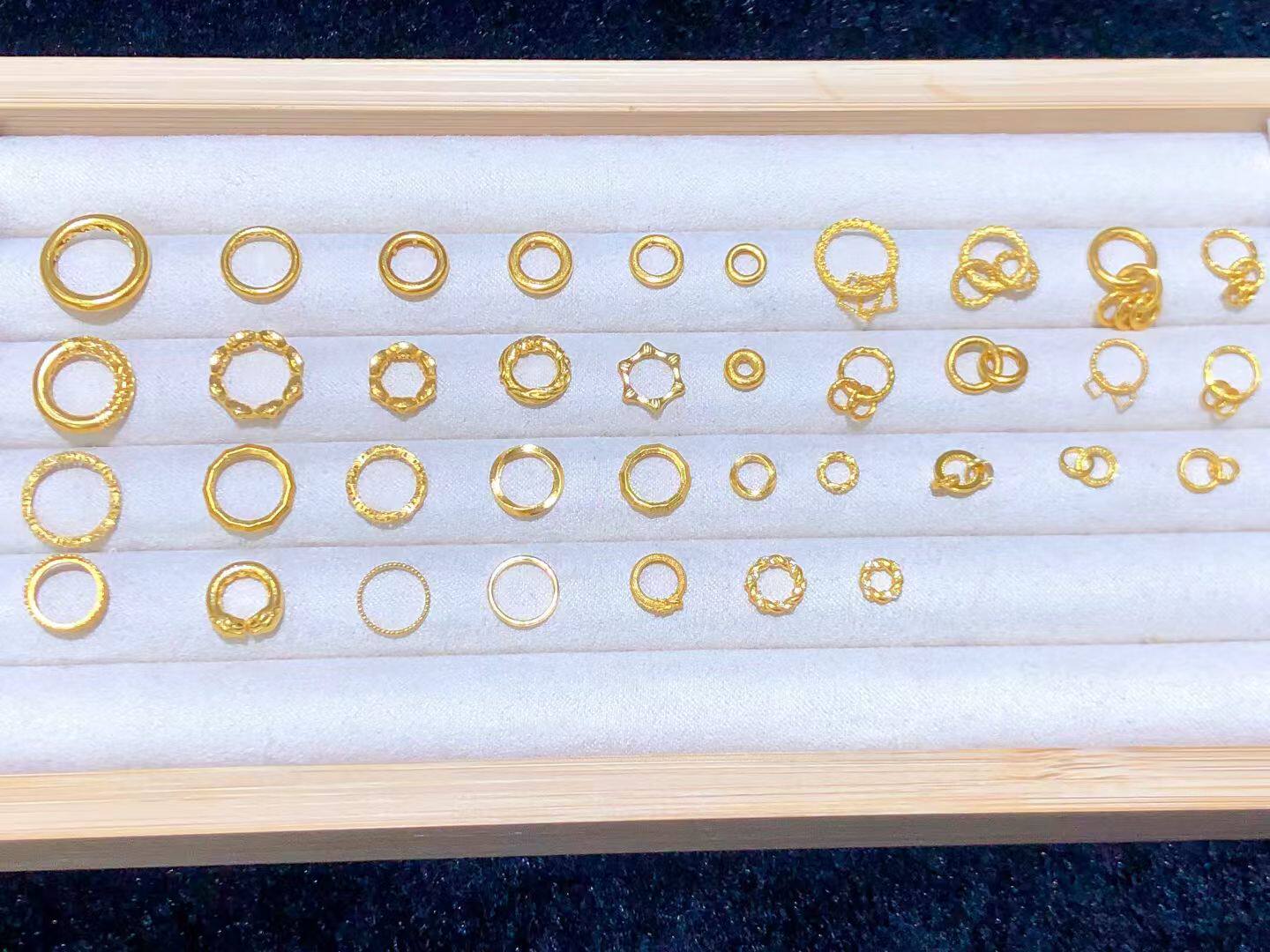 正品18K金跑环古法18K黄金配件链接环扣18K金链接圈