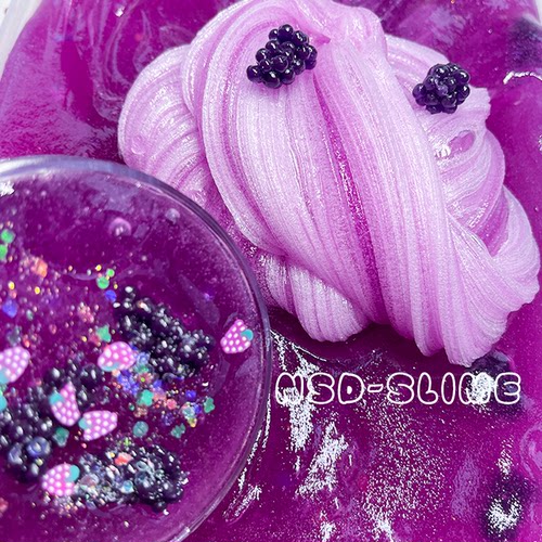 葡萄沙冰史莱姆网红女孩彩泥手工安全好玩不粘手透明起泡胶水晶泥