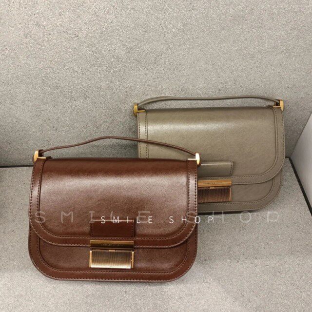 新加坡代购CK2-80781400金属扣豆腐包单肩斜挎女包