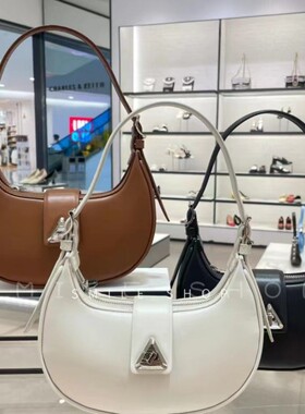 新加坡代购CHARLES&KEITH新品简约拉链单肩腋下包CK2-50271205