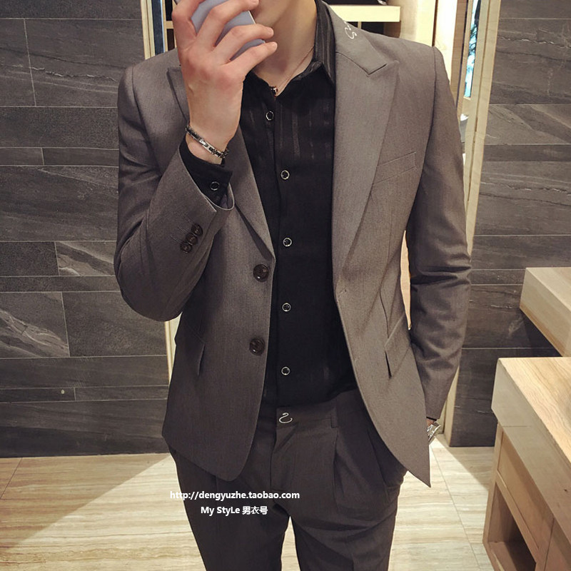 Costume homme en coton pour automne - Ref 1548912 Image 1