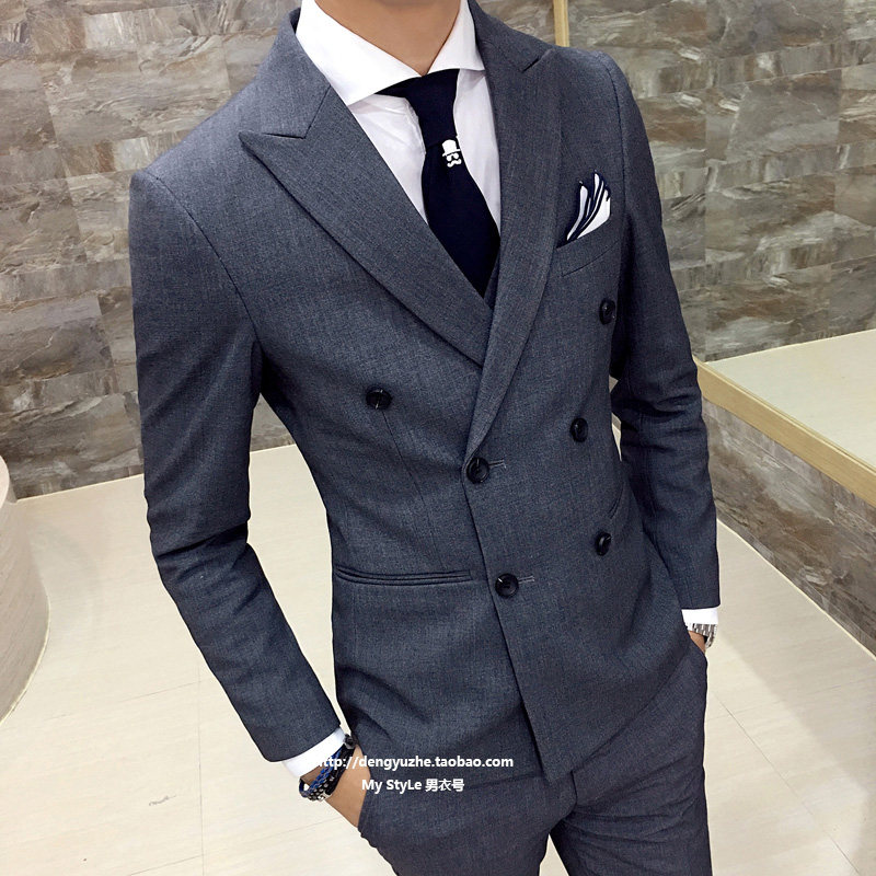 Costume homme en coton pour automne - Ref 1556523 Image 1