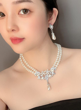 项链耳环新娘婚纱晚品配饰女装