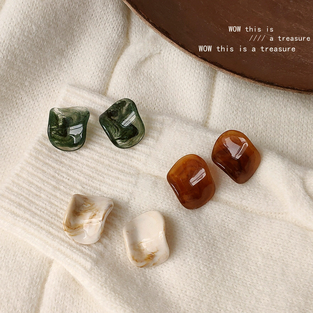 奶油薯片S9银针安娜同款耳环气质不规则耳钉圆形亚克力小众复古,饰品/流行首饰/时尚饰品新,耳环,淘宝优惠券,粉丝福利购,淘宝优惠卷