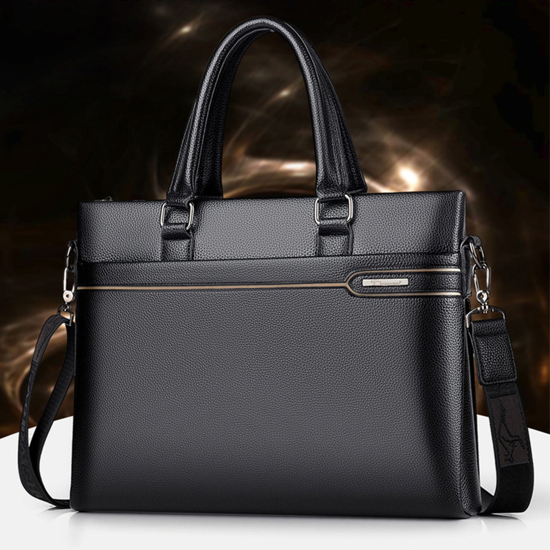 男士公文包商务真皮大容量轻便