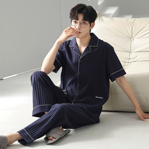 Летняя пижама, комплект, короткий рукав, простой и элегантный дизайн