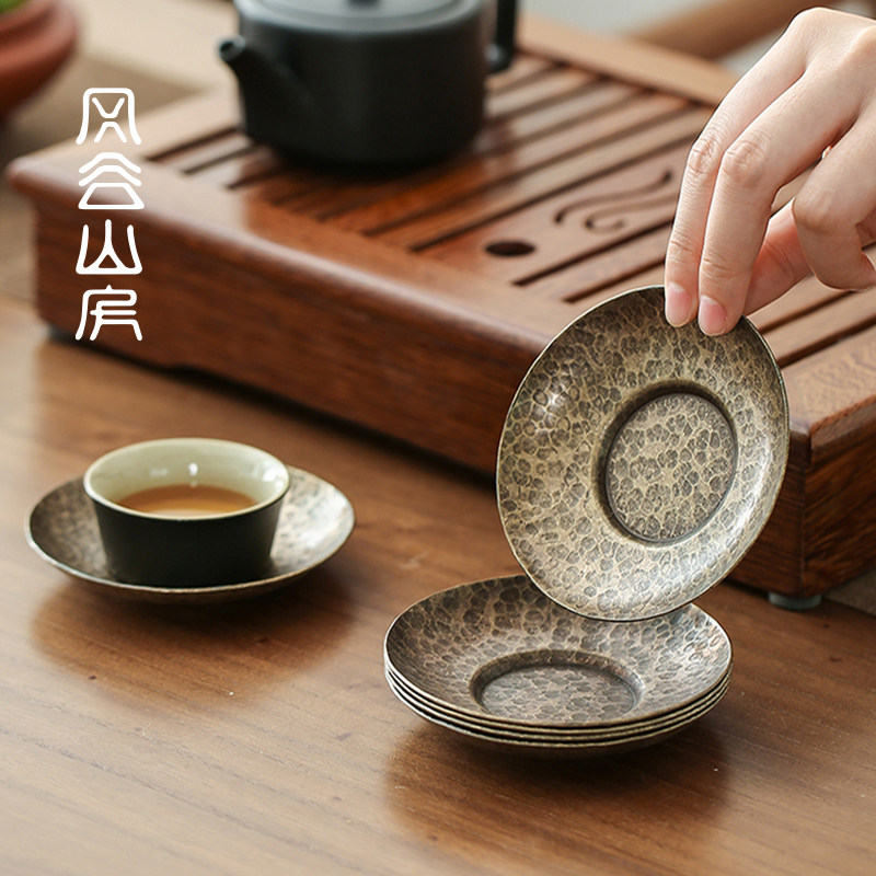 纯手工锤纹铜茶垫花瓣杯垫茶杯托茶托杯托隔热垫杯托茶具茶道配件,餐饮具,茶托,淘宝优惠券,粉丝福利购,淘宝优惠卷