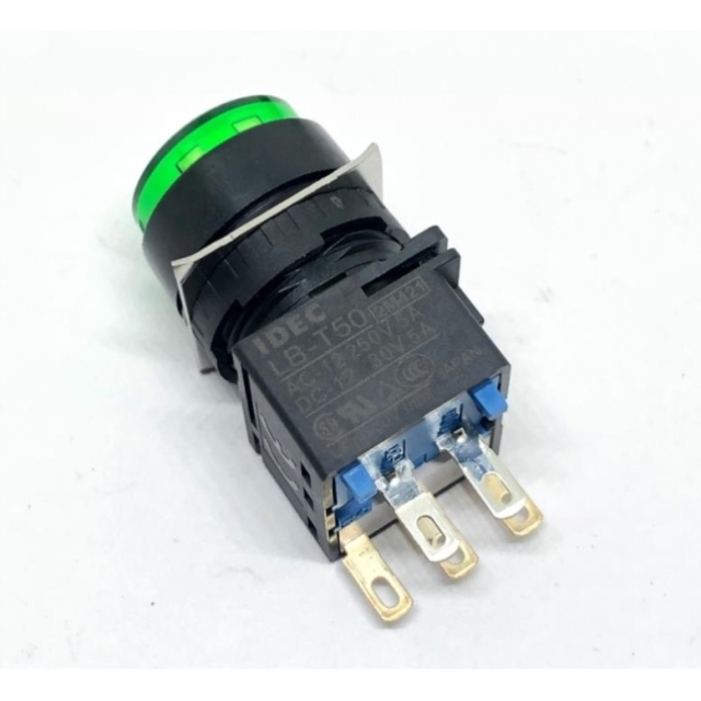 IDEC和泉LB1L- LB-T50 A1T54G 54R 54Y自锁按钮开关5脚24V