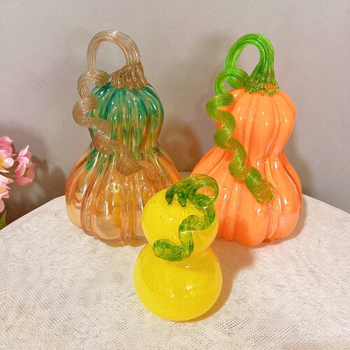 琉璃南瓜琉璃摆件装饰灯氛围灯复活节圣诞节日礼物