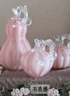 尤马马同款手工琉璃南瓜摆件装饰寓意收获幸福琉璃摆件