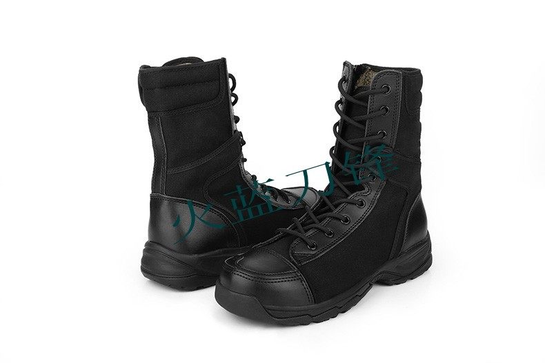 Boots militaires en toile - dérapage - Ref 1397233 Image 4