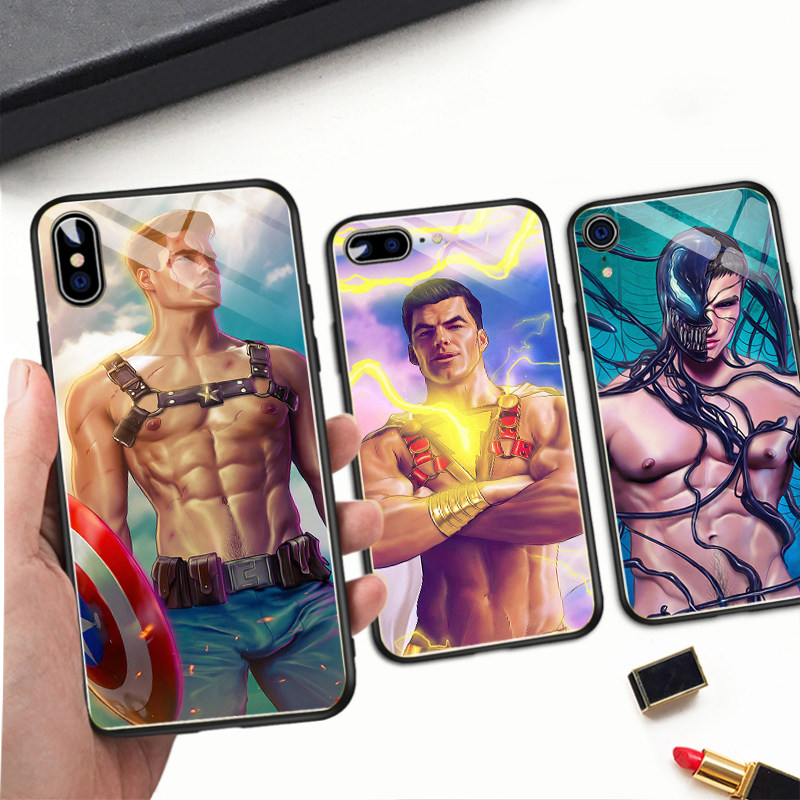 Man Wai Venom superman Mobile phone shell apply Apple 11pro x30 Mi 9 HUAWEI p30P Spider-Man Glass 8pin the 3C Digital Accessories, Cell Phone Accessories , Phone Protection Case/Shell  category - from Buy2taobao.com to provide professional Taobao agent buy service