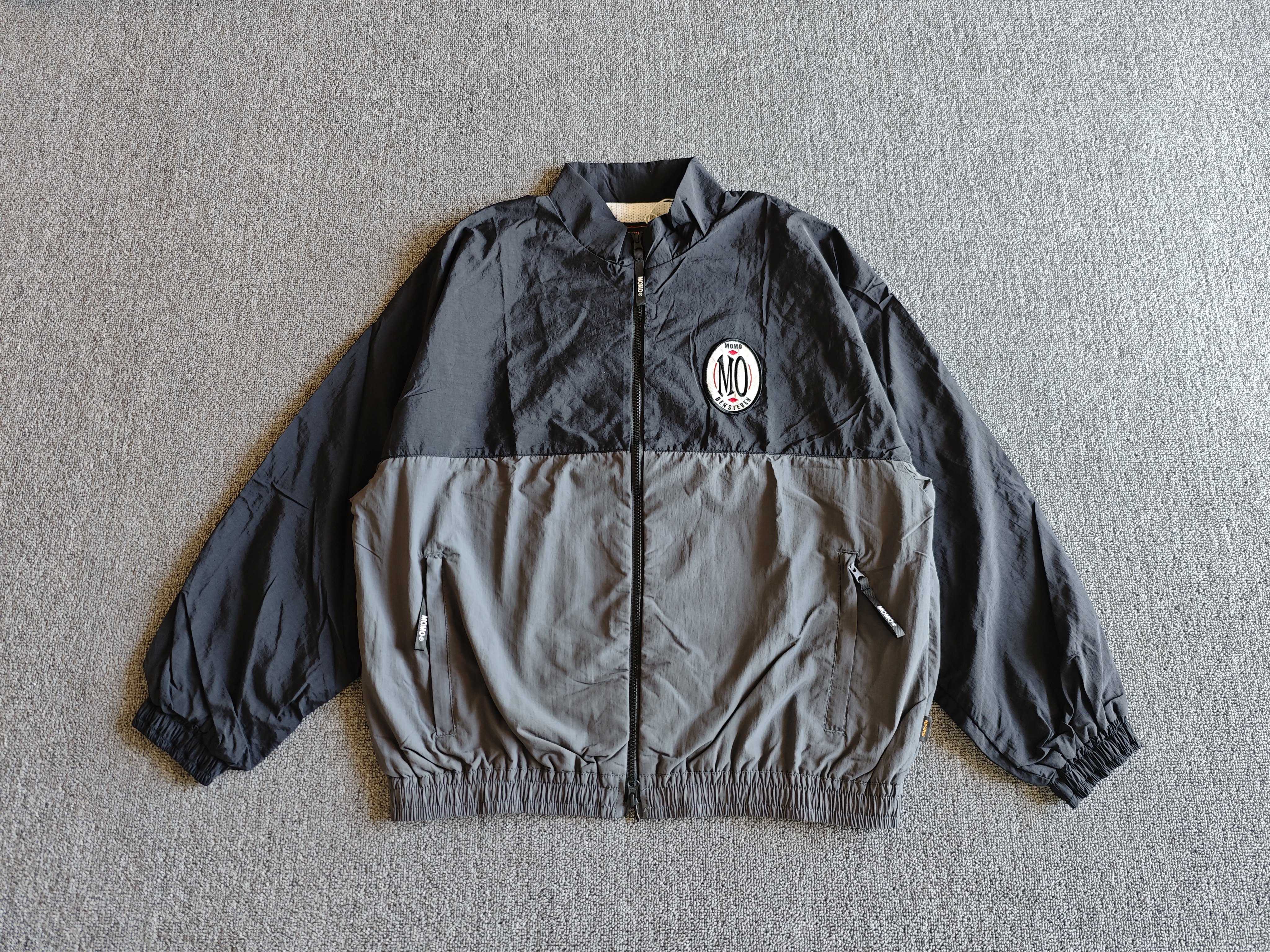 23AWY185户外夹克男士拼色运动风衣外套宽松透气网眼休闲时尚潮流