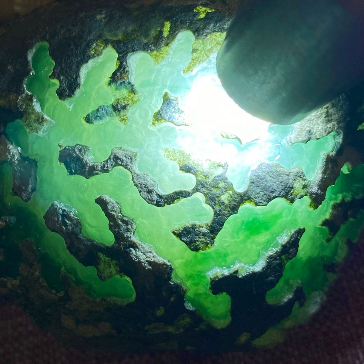 瑜瑾缅甸翡翠原石玉石毛料 水翻砂 高冰种飘花 牌子平安扣 A0276