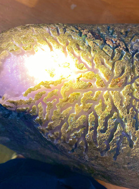 瑜瑾天然缅甸翡翠原石玉石 冰种 紫罗兰桃花春 45.3kg 手镯料V453