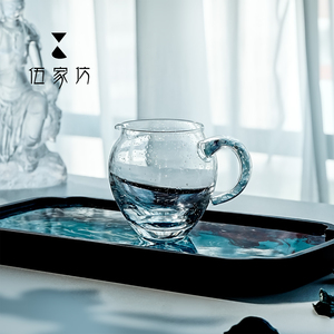 雅悟堂海蓝宝观澜拙明公杯水晶玻璃鹰嘴喝茶公道杯家用分茶器