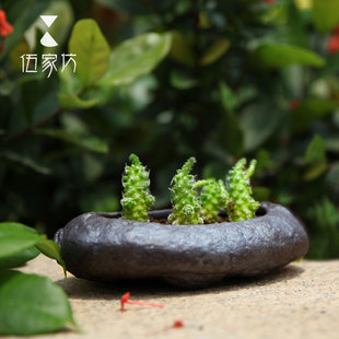 伍家坊觅春 客厅陶瓷花瓶花器创意花盆文艺家居装饰摆件花道花插