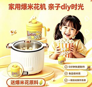 爆米花机儿童趣味神器全自动迷你小型可视家用自制爆米花机