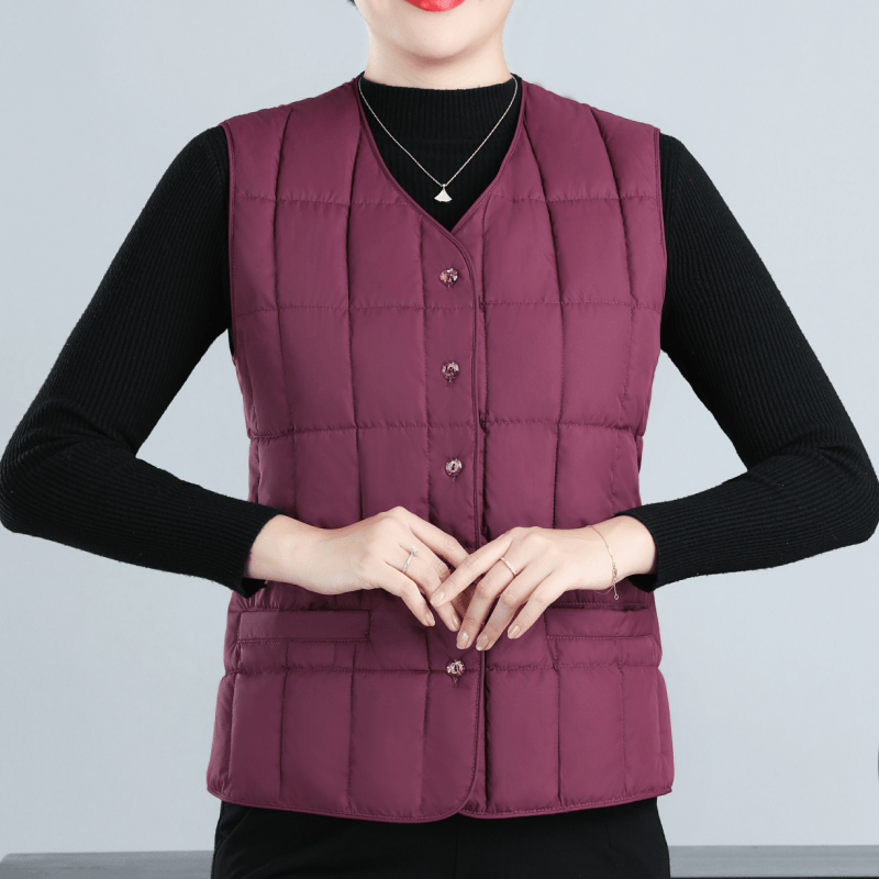 休闲女士修身显瘦打底衫简约V领