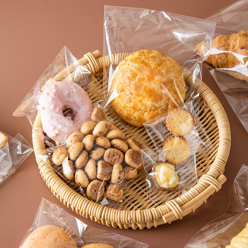 饼干面包包装袋自封袋一次性自粘袋透明食品吐司蛋糕袋子烘焙打包